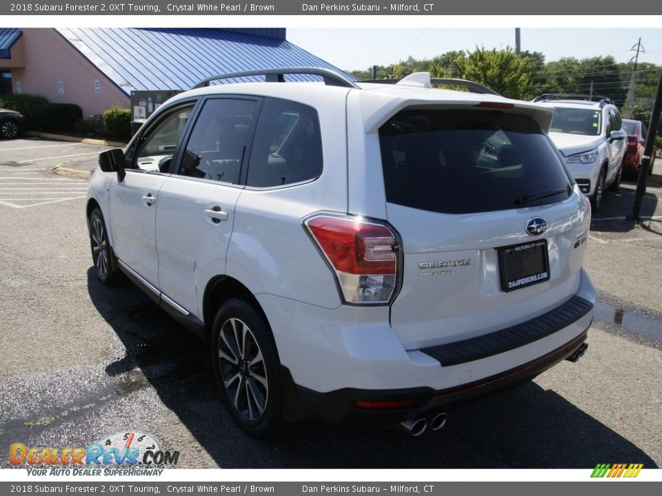 2018 Subaru Forester 2.0XT Touring Crystal White Pearl / Brown Photo #7