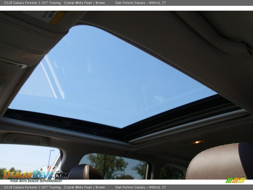 2018 Subaru Forester 2.0XT Touring Crystal White Pearl / Brown Photo #11