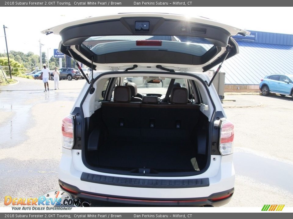 2018 Subaru Forester 2.0XT Touring Crystal White Pearl / Brown Photo #14