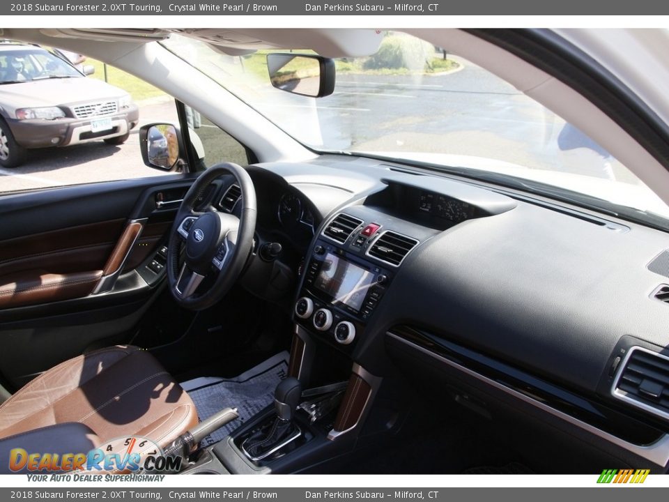2018 Subaru Forester 2.0XT Touring Crystal White Pearl / Brown Photo #16