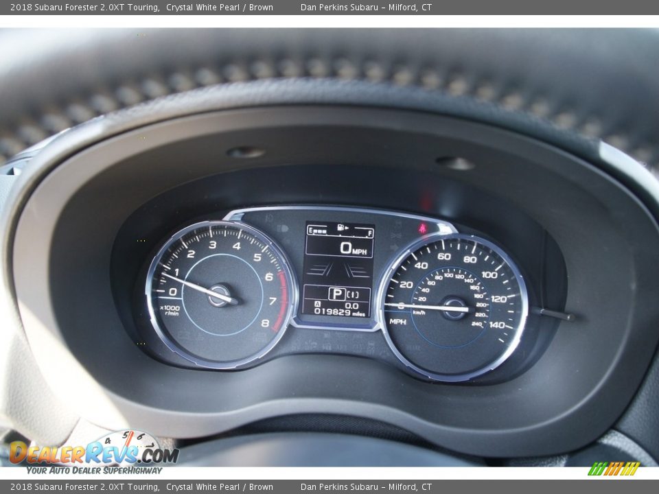 2018 Subaru Forester 2.0XT Touring Crystal White Pearl / Brown Photo #18