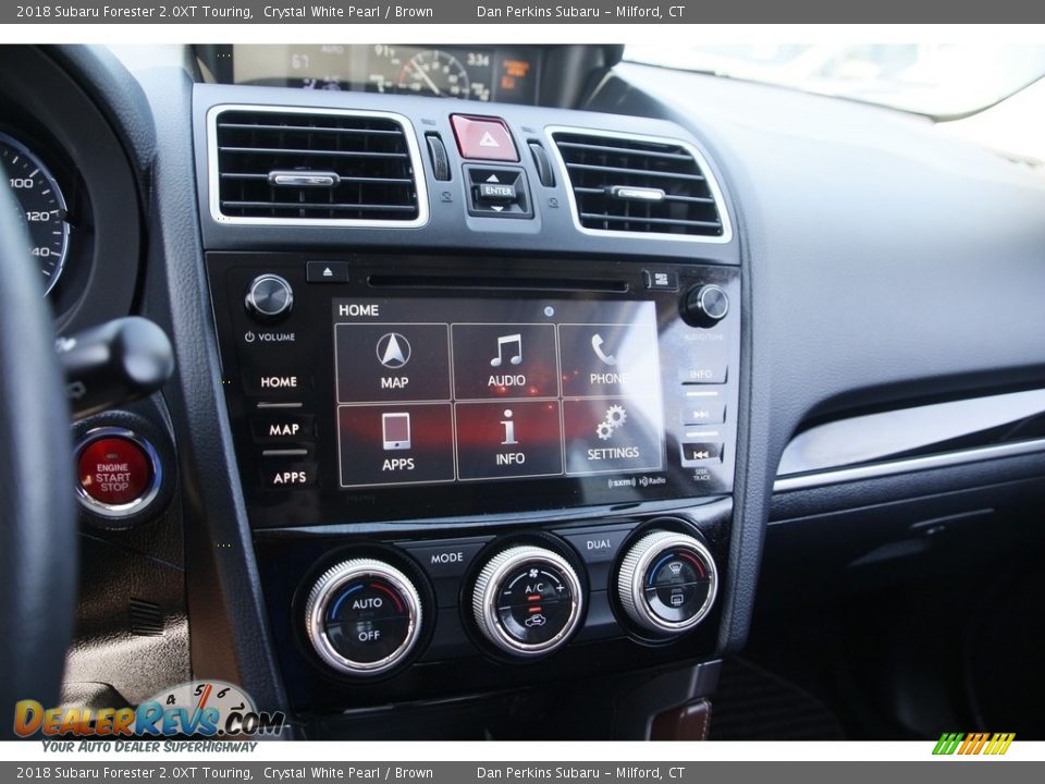 2018 Subaru Forester 2.0XT Touring Crystal White Pearl / Brown Photo #19
