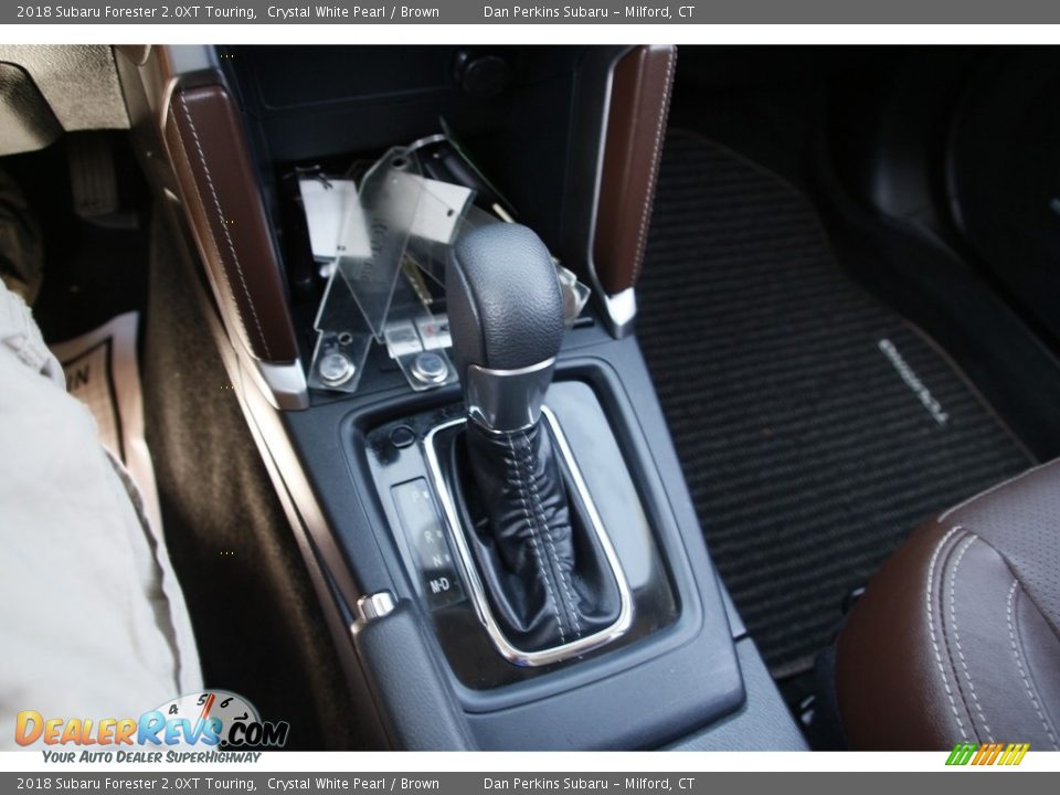 2018 Subaru Forester 2.0XT Touring Crystal White Pearl / Brown Photo #22