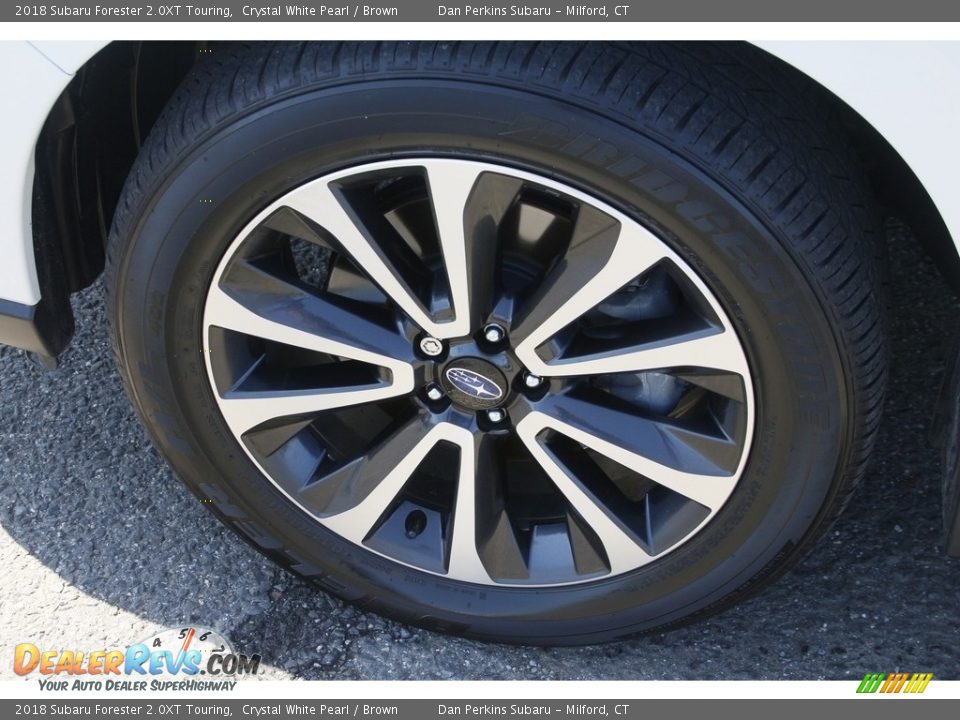 2018 Subaru Forester 2.0XT Touring Crystal White Pearl / Brown Photo #24