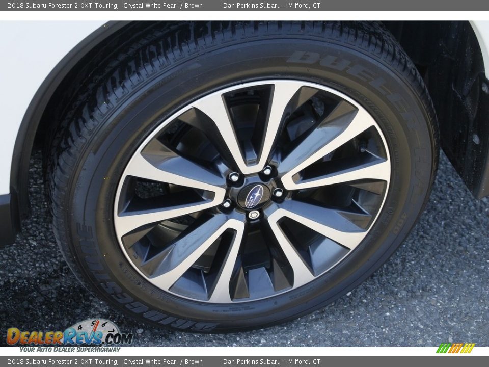 2018 Subaru Forester 2.0XT Touring Crystal White Pearl / Brown Photo #25