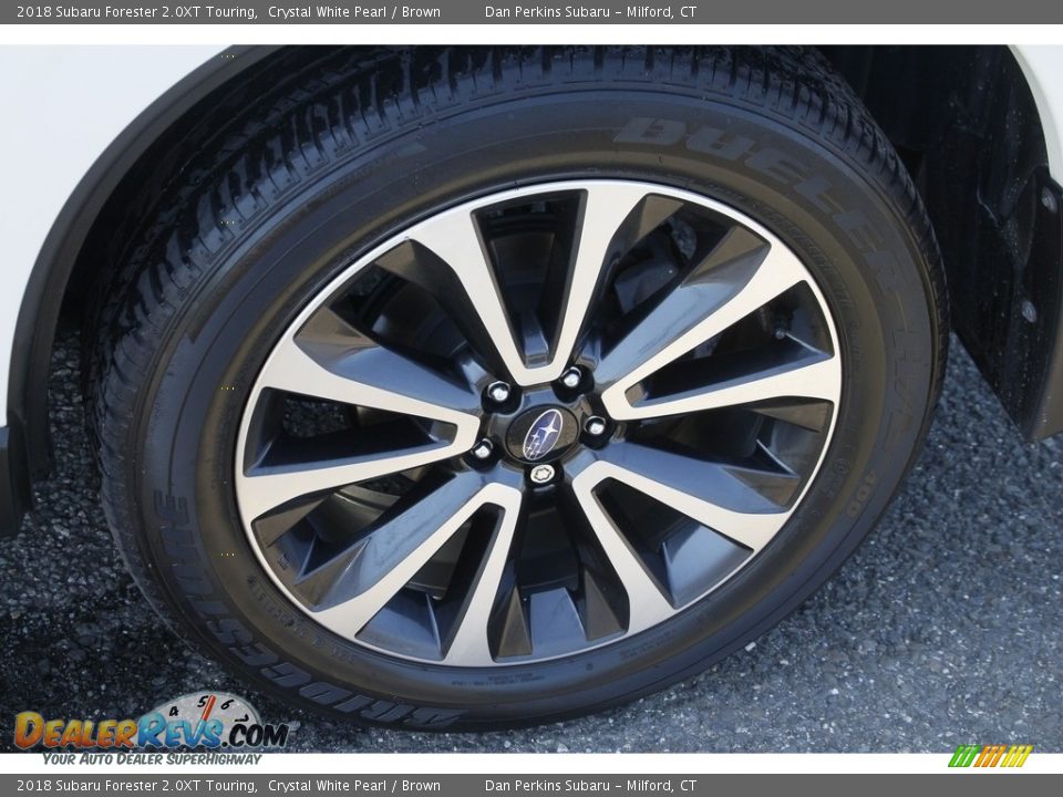 2018 Subaru Forester 2.0XT Touring Crystal White Pearl / Brown Photo #26