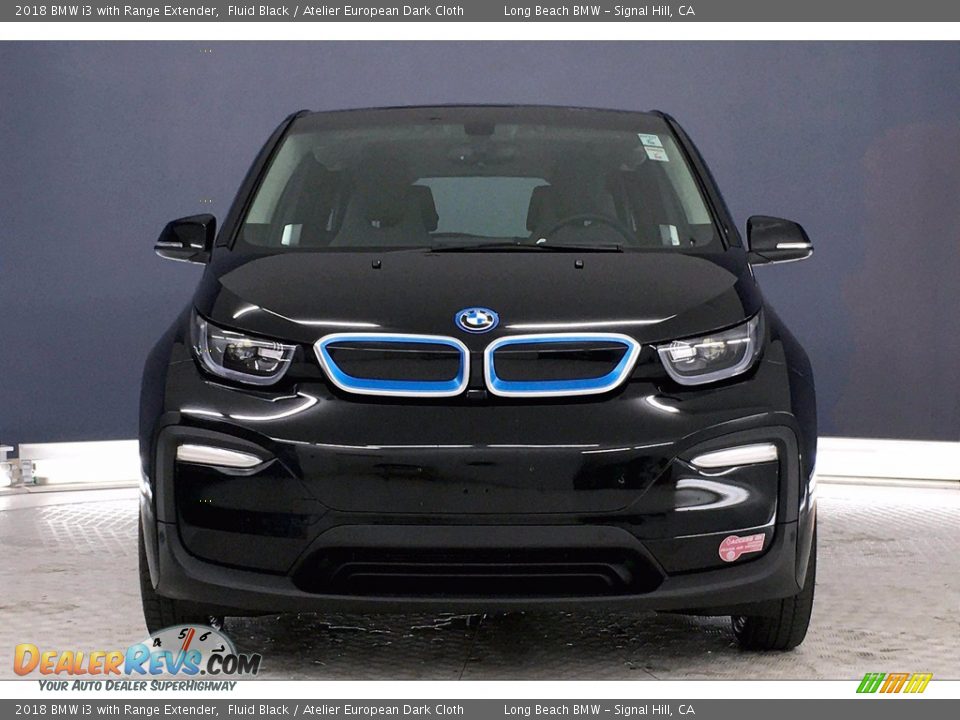 2018 BMW i3 with Range Extender Fluid Black / Atelier European Dark Cloth Photo #2