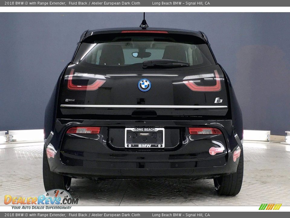 2018 BMW i3 with Range Extender Fluid Black / Atelier European Dark Cloth Photo #3