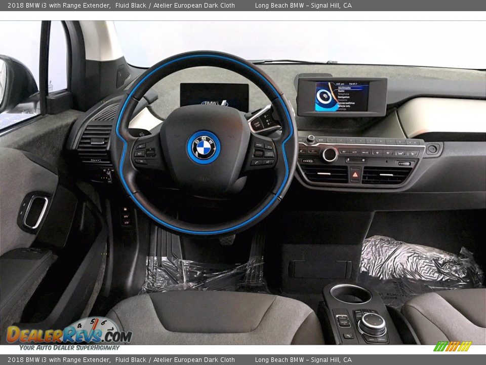 2018 BMW i3 with Range Extender Fluid Black / Atelier European Dark Cloth Photo #4