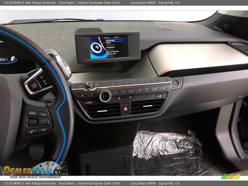 2018 BMW i3 with Range Extender Fluid Black / Atelier European Dark Cloth Photo #5