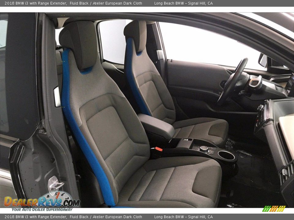 2018 BMW i3 with Range Extender Fluid Black / Atelier European Dark Cloth Photo #6