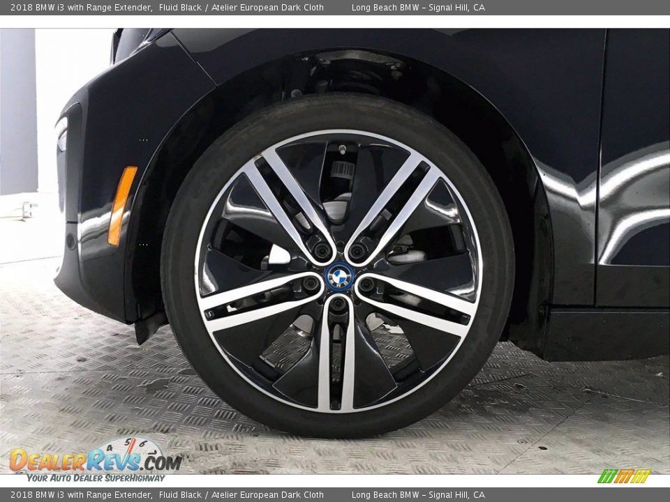 2018 BMW i3 with Range Extender Fluid Black / Atelier European Dark Cloth Photo #8