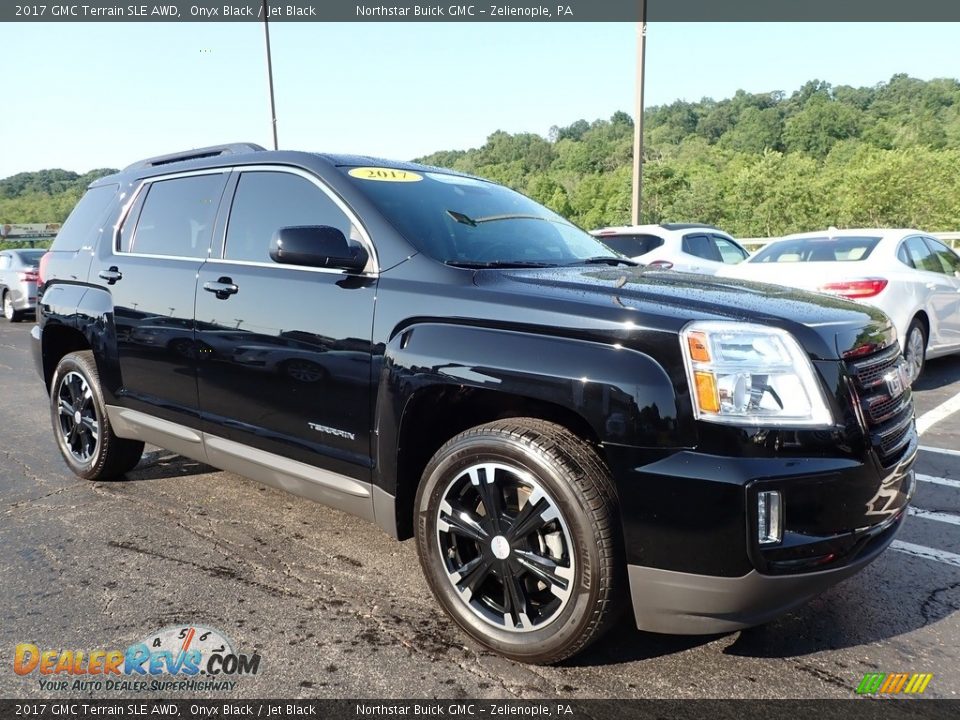 2017 GMC Terrain SLE AWD Onyx Black / Jet Black Photo #4