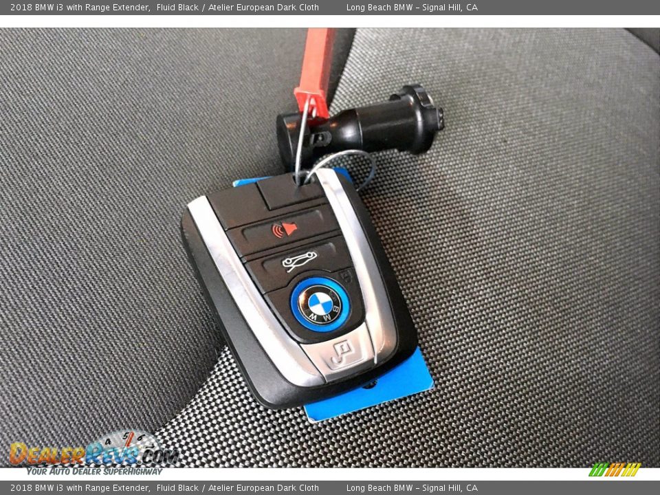 2018 BMW i3 with Range Extender Fluid Black / Atelier European Dark Cloth Photo #11