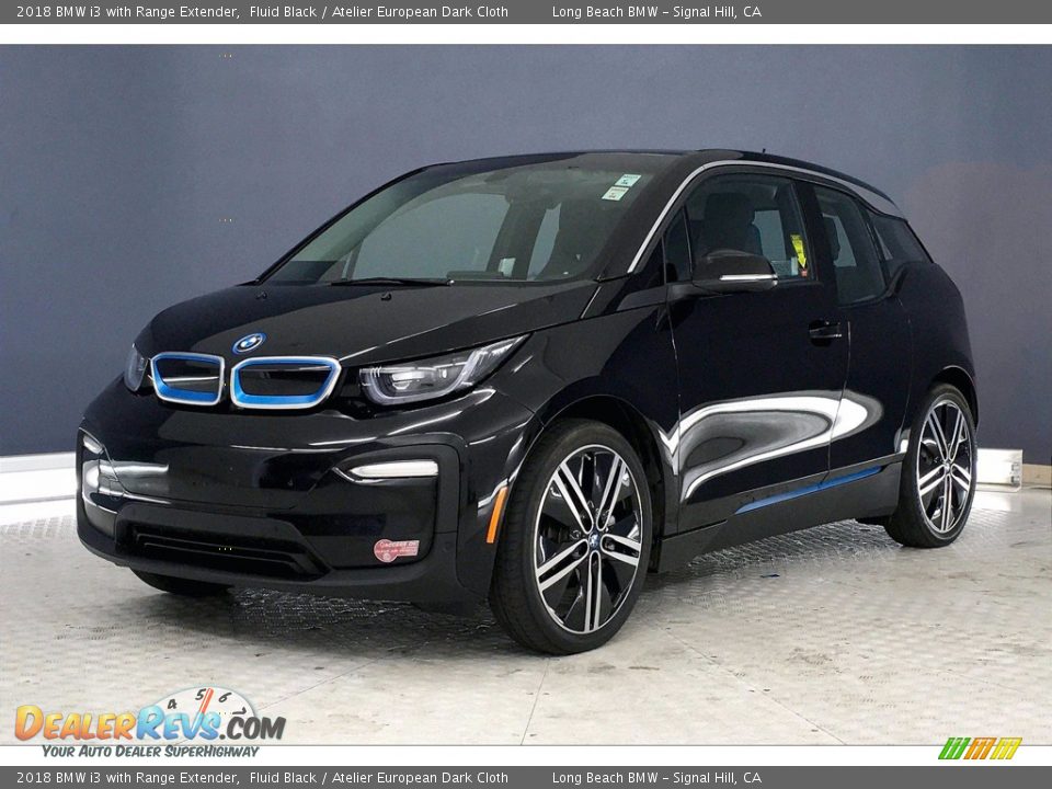 2018 BMW i3 with Range Extender Fluid Black / Atelier European Dark Cloth Photo #12