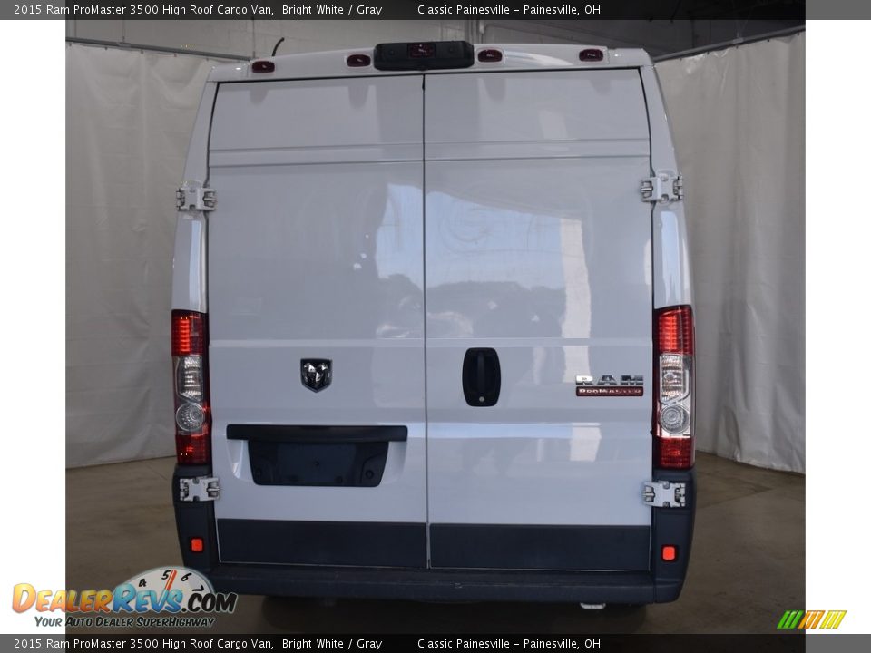 2015 Ram ProMaster 3500 High Roof Cargo Van Bright White / Gray Photo #3