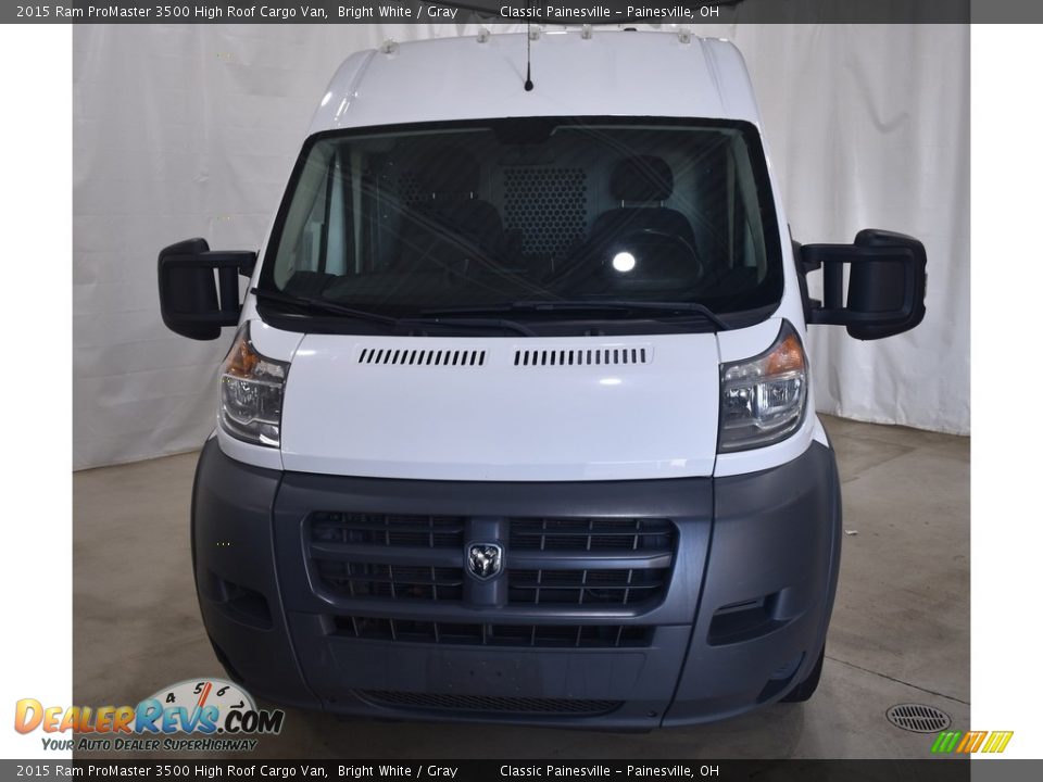 2015 Ram ProMaster 3500 High Roof Cargo Van Bright White / Gray Photo #4