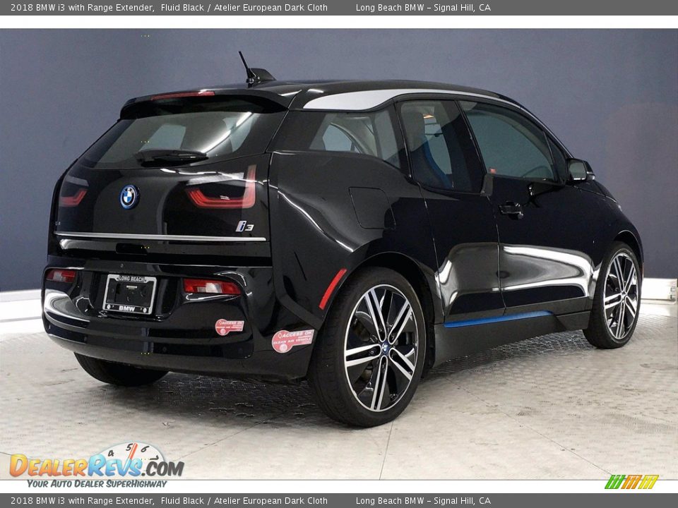 2018 BMW i3 with Range Extender Fluid Black / Atelier European Dark Cloth Photo #13