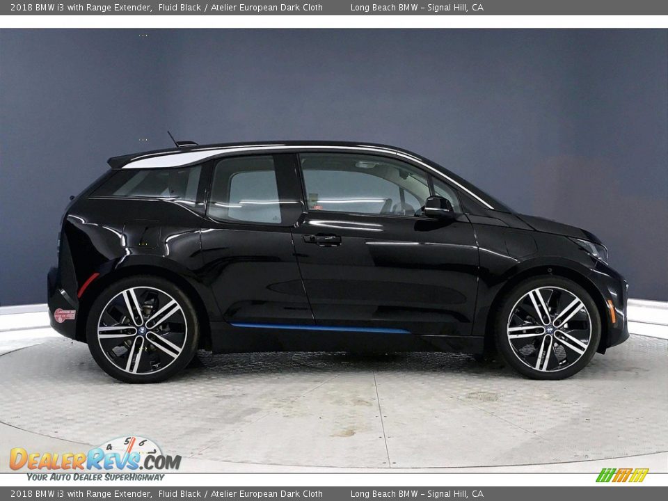 2018 BMW i3 with Range Extender Fluid Black / Atelier European Dark Cloth Photo #14