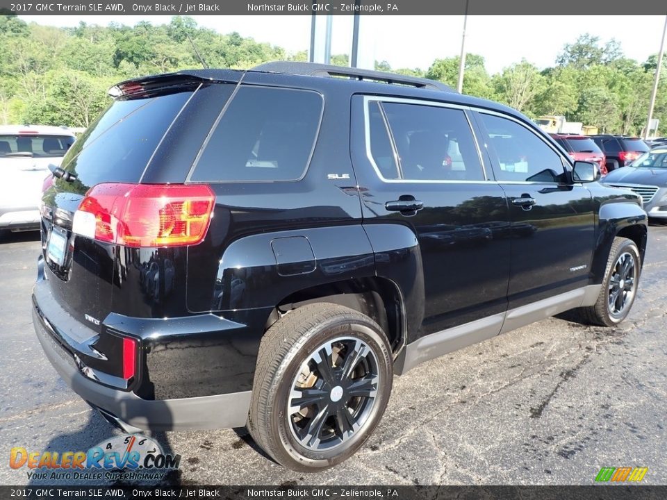 2017 GMC Terrain SLE AWD Onyx Black / Jet Black Photo #9