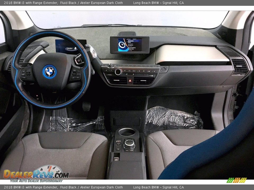 2018 BMW i3 with Range Extender Fluid Black / Atelier European Dark Cloth Photo #15