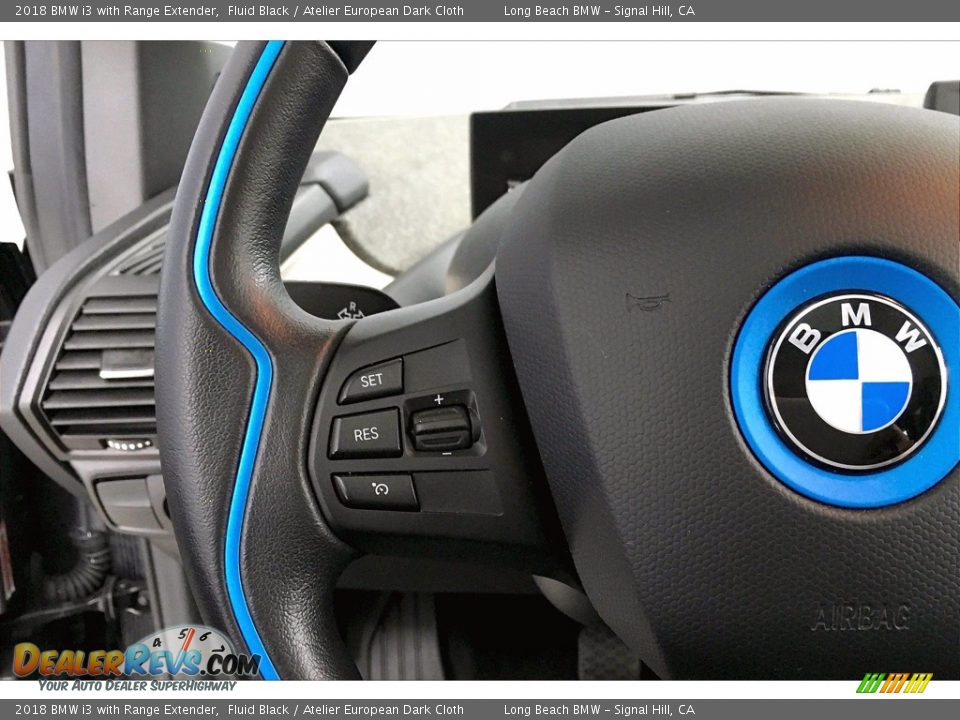 2018 BMW i3 with Range Extender Fluid Black / Atelier European Dark Cloth Photo #18
