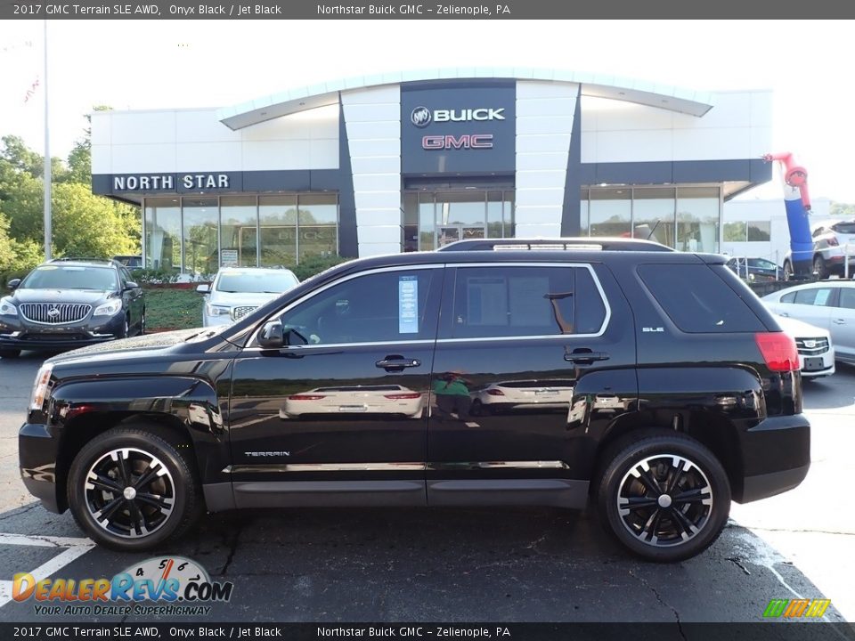 2017 GMC Terrain SLE AWD Onyx Black / Jet Black Photo #13