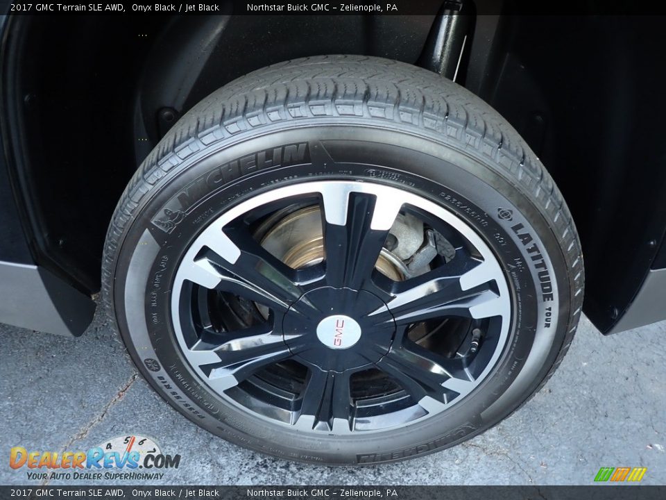 2017 GMC Terrain SLE AWD Onyx Black / Jet Black Photo #14