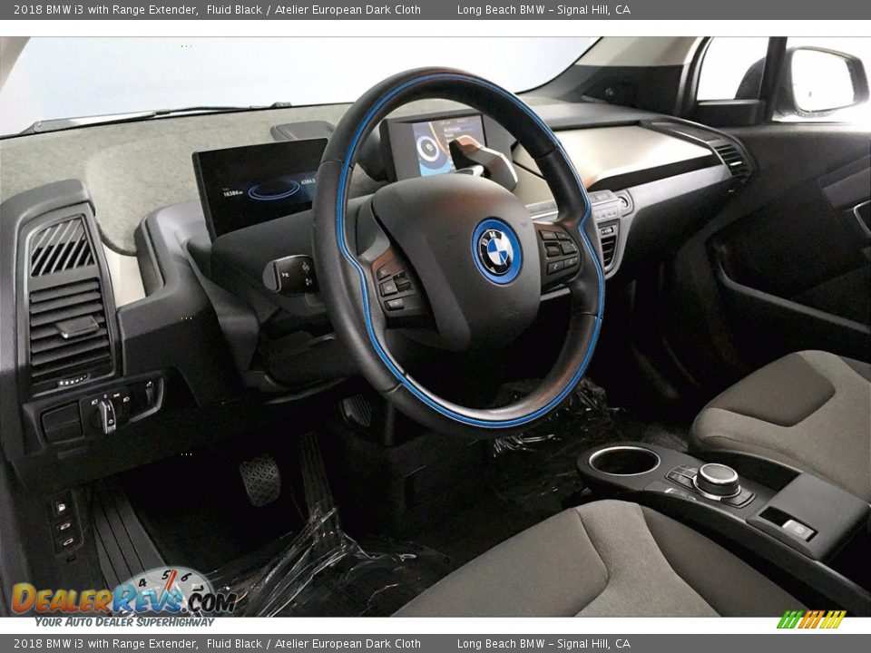 2018 BMW i3 with Range Extender Fluid Black / Atelier European Dark Cloth Photo #21