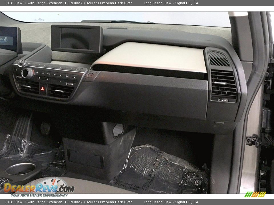 2018 BMW i3 with Range Extender Fluid Black / Atelier European Dark Cloth Photo #22