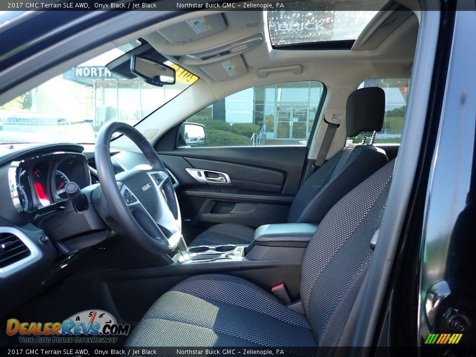2017 GMC Terrain SLE AWD Onyx Black / Jet Black Photo #18