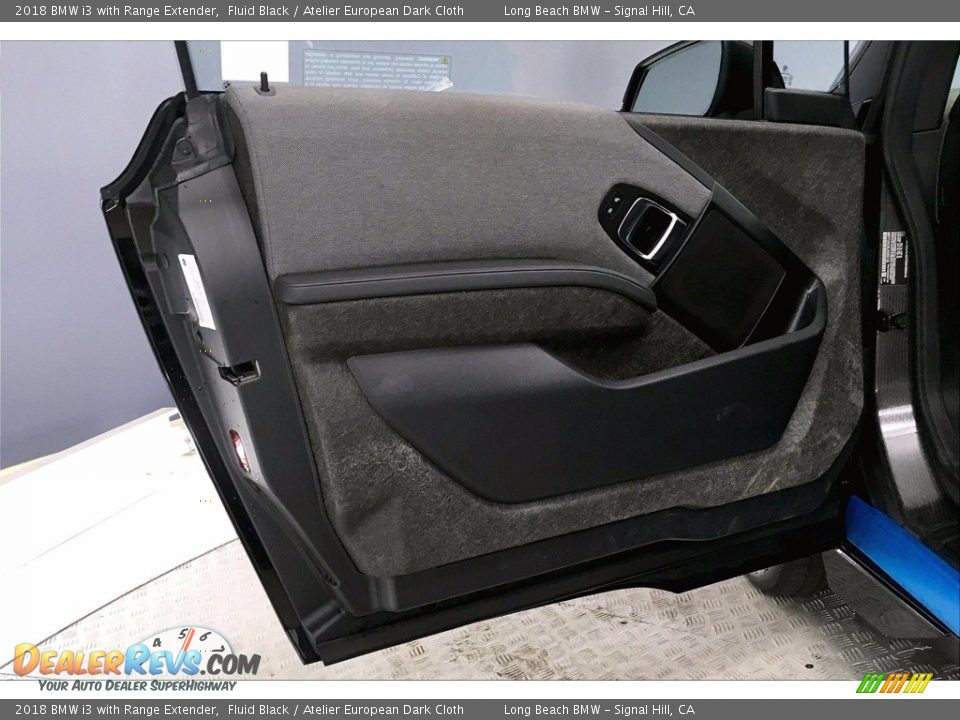 2018 BMW i3 with Range Extender Fluid Black / Atelier European Dark Cloth Photo #23