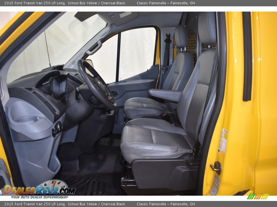 Charcoal Black Interior - 2015 Ford Transit Van 250 LR Long Photo #6
