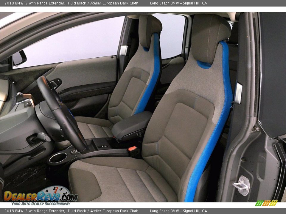 2018 BMW i3 with Range Extender Fluid Black / Atelier European Dark Cloth Photo #28