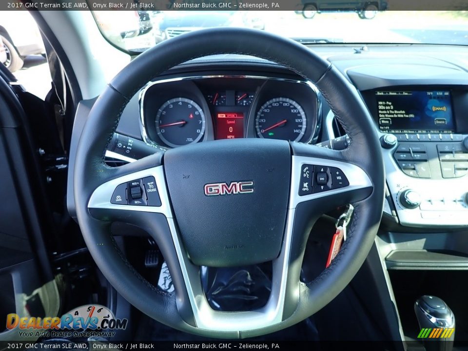 2017 GMC Terrain SLE AWD Onyx Black / Jet Black Photo #24