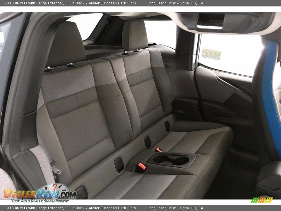 2018 BMW i3 with Range Extender Fluid Black / Atelier European Dark Cloth Photo #29