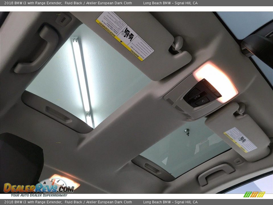 2018 BMW i3 with Range Extender Fluid Black / Atelier European Dark Cloth Photo #31