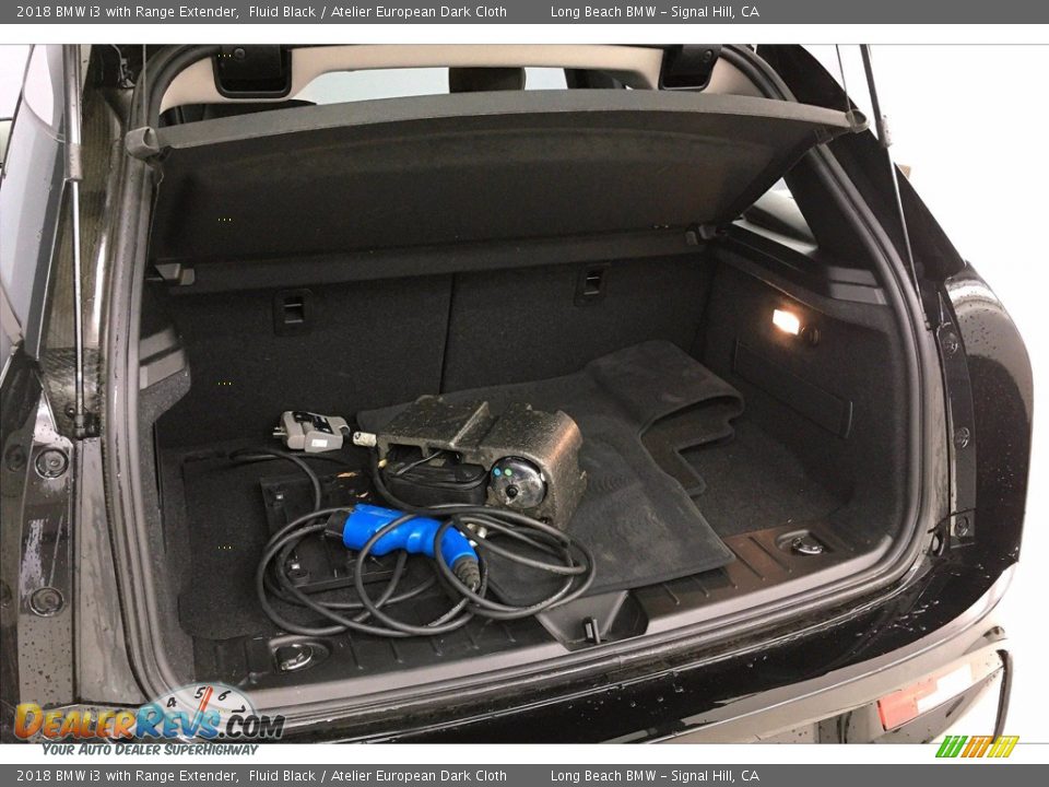 2018 BMW i3 with Range Extender Fluid Black / Atelier European Dark Cloth Photo #32
