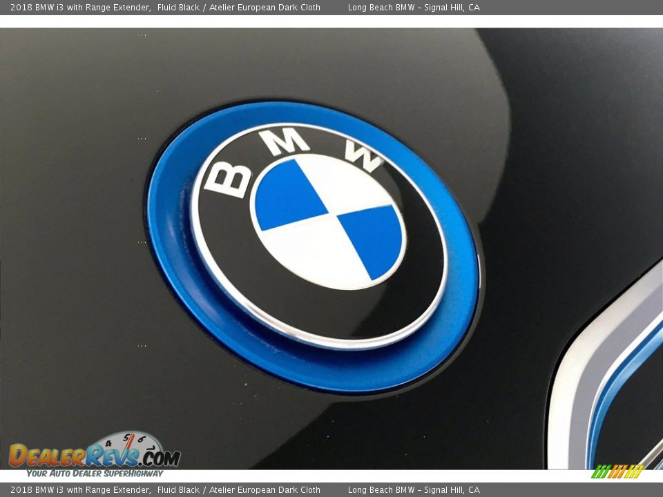 2018 BMW i3 with Range Extender Fluid Black / Atelier European Dark Cloth Photo #33