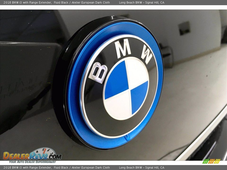 2018 BMW i3 with Range Extender Fluid Black / Atelier European Dark Cloth Photo #34