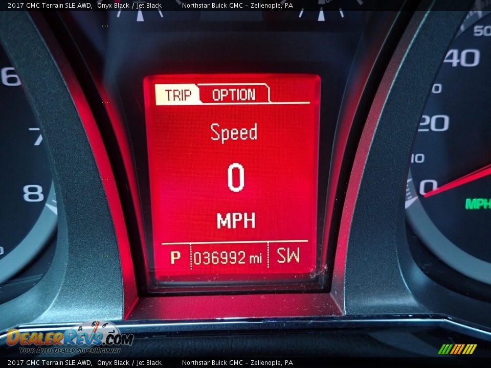 2017 GMC Terrain SLE AWD Onyx Black / Jet Black Photo #30