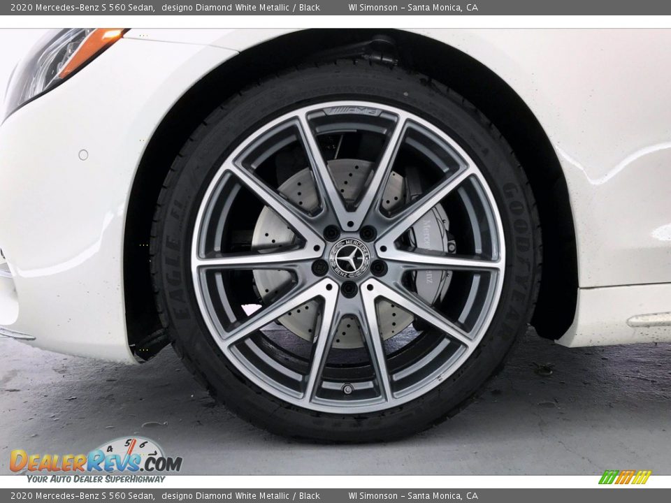 2020 Mercedes-Benz S 560 Sedan designo Diamond White Metallic / Black Photo #9