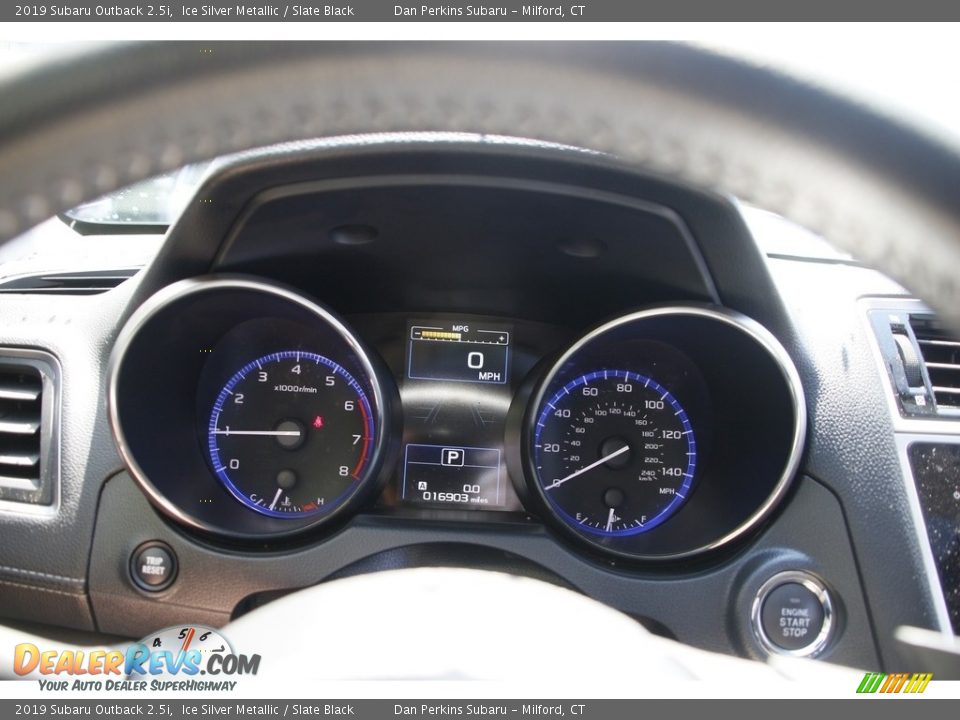 2019 Subaru Outback 2.5i Ice Silver Metallic / Slate Black Photo #18