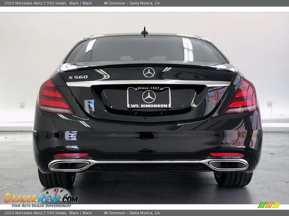 2020 Mercedes-Benz S 560 Sedan Black / Black Photo #3
