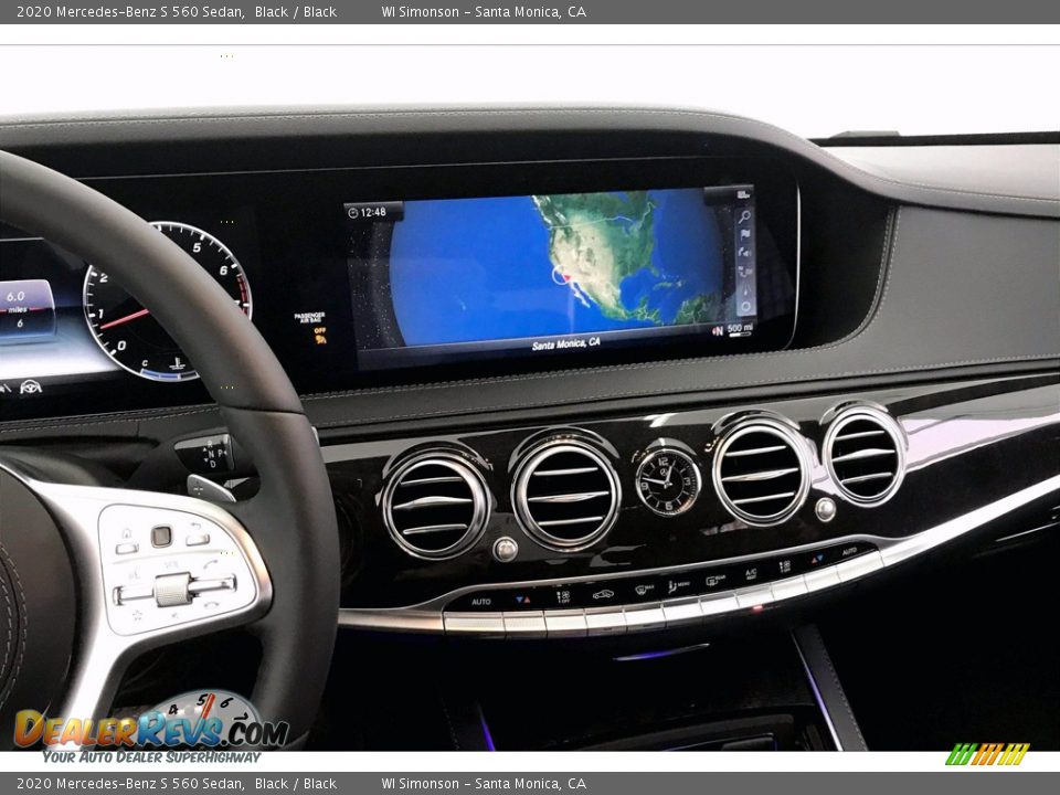 2020 Mercedes-Benz S 560 Sedan Black / Black Photo #6