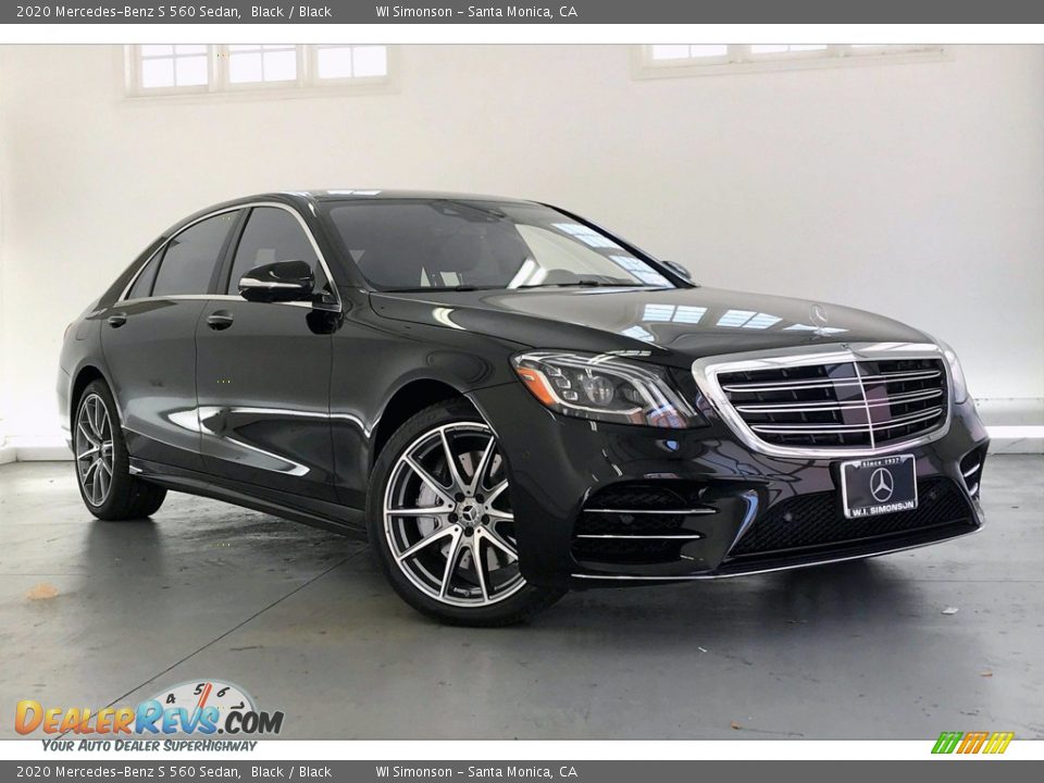 2020 Mercedes-Benz S 560 Sedan Black / Black Photo #12
