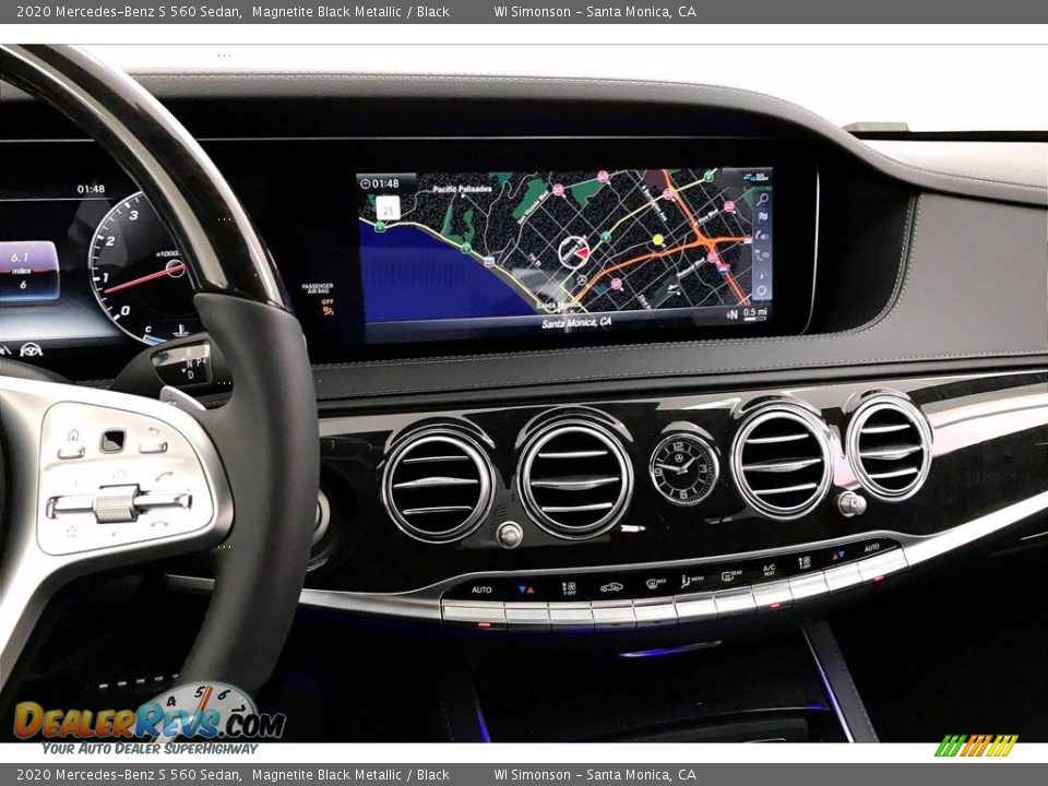 2020 Mercedes-Benz S 560 Sedan Magnetite Black Metallic / Black Photo #6