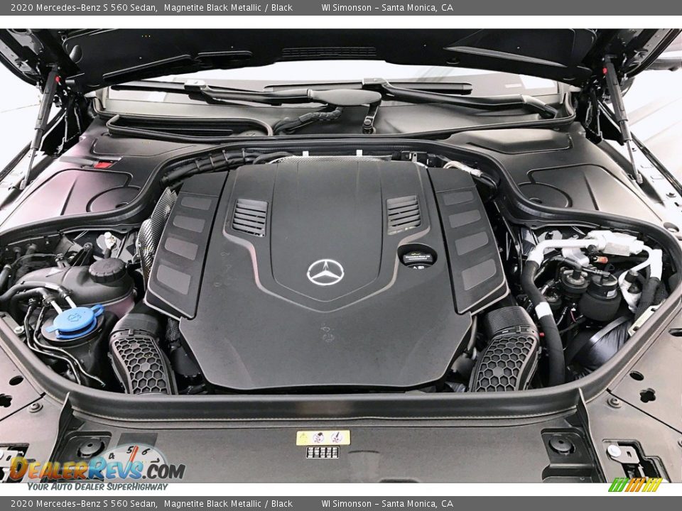 2020 Mercedes-Benz S 560 Sedan Magnetite Black Metallic / Black Photo #8