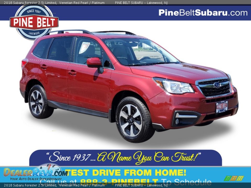 2018 Subaru Forester 2.5i Limited Venetian Red Pearl / Platinum Photo #1