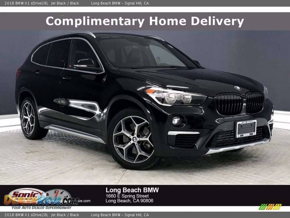 2018 BMW X1 sDrive28i Jet Black / Black Photo #1